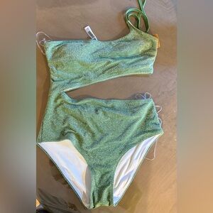 PINK Victoria's Secret Sparkle Teal Bikini Set